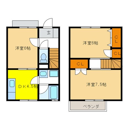 コーポ石原瀬の物件間取画像